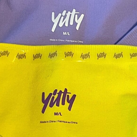Yitty Nearly Naked Shapewear High Waist Short Bundle Purple And Yellow M/L - Picture 5 of 5